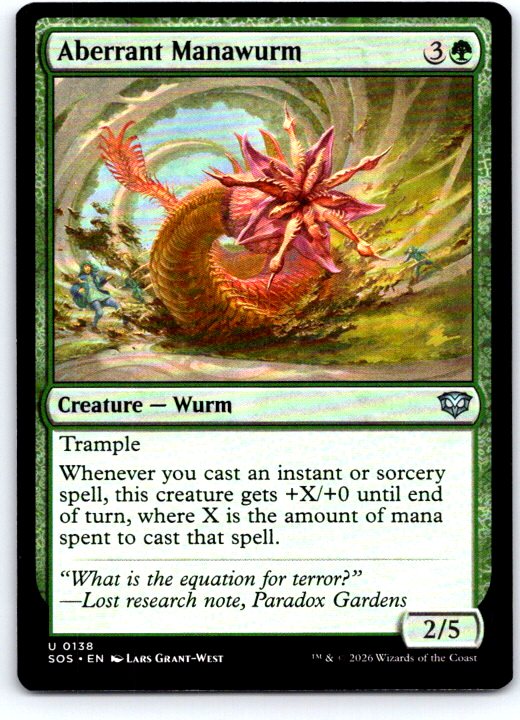 Aberrant Manawurm 138 Uncommon Secrets of Strixhaven Magic: The Gathering NM