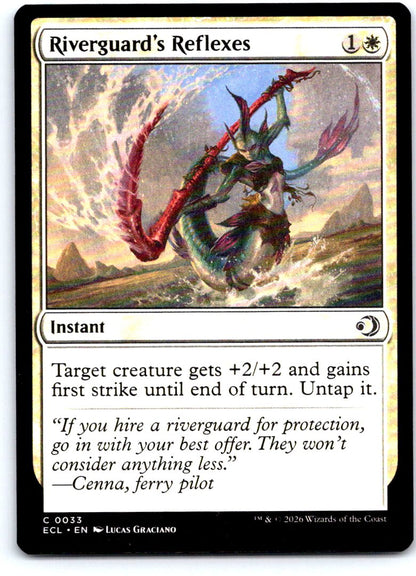 Riverguard's Reflexes 33 Common Lorwyn Eclipsed Magic: The Gathering Near Mint