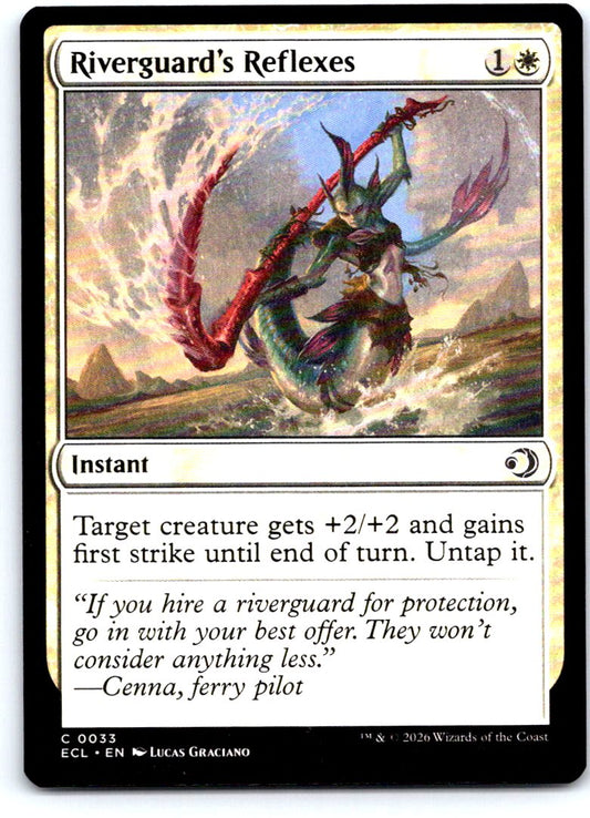 Riverguard's Reflexes 33 Common Lorwyn Eclipsed Magic: The Gathering Near Mint