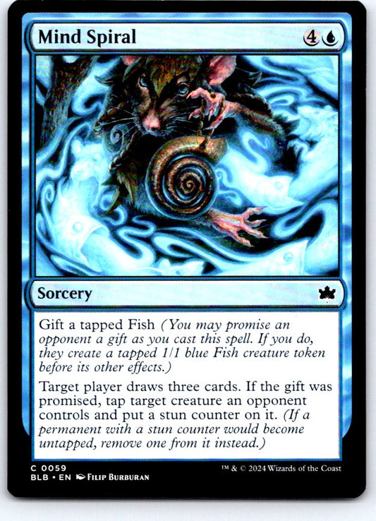 Mind Spiral 59 Common Bloomburrow Magic: The Gathering Near Mint