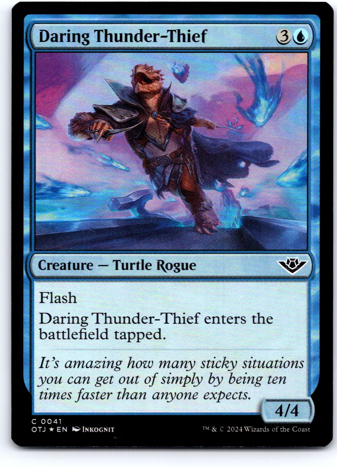 Daring Thunder-Thief 41 Outlaws of Thunder Junction Magic: The Gathering Foil NM