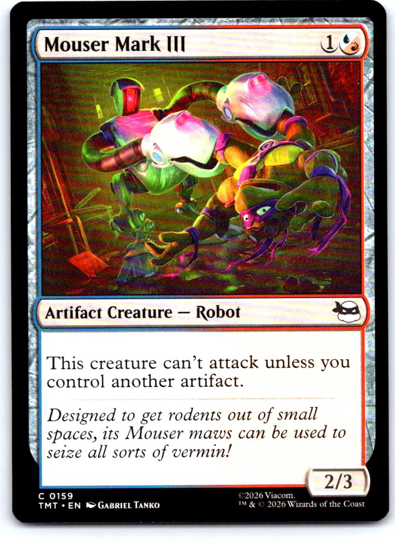 Mouser Mark III 0159 Common Teenage Mutant Ninja Turtles Magic: The Gathering NM