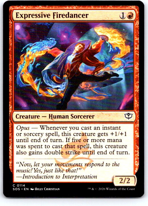 Expressive Firedancer 114 Common Secrets of Strixhaven Magic: The Gathering NM