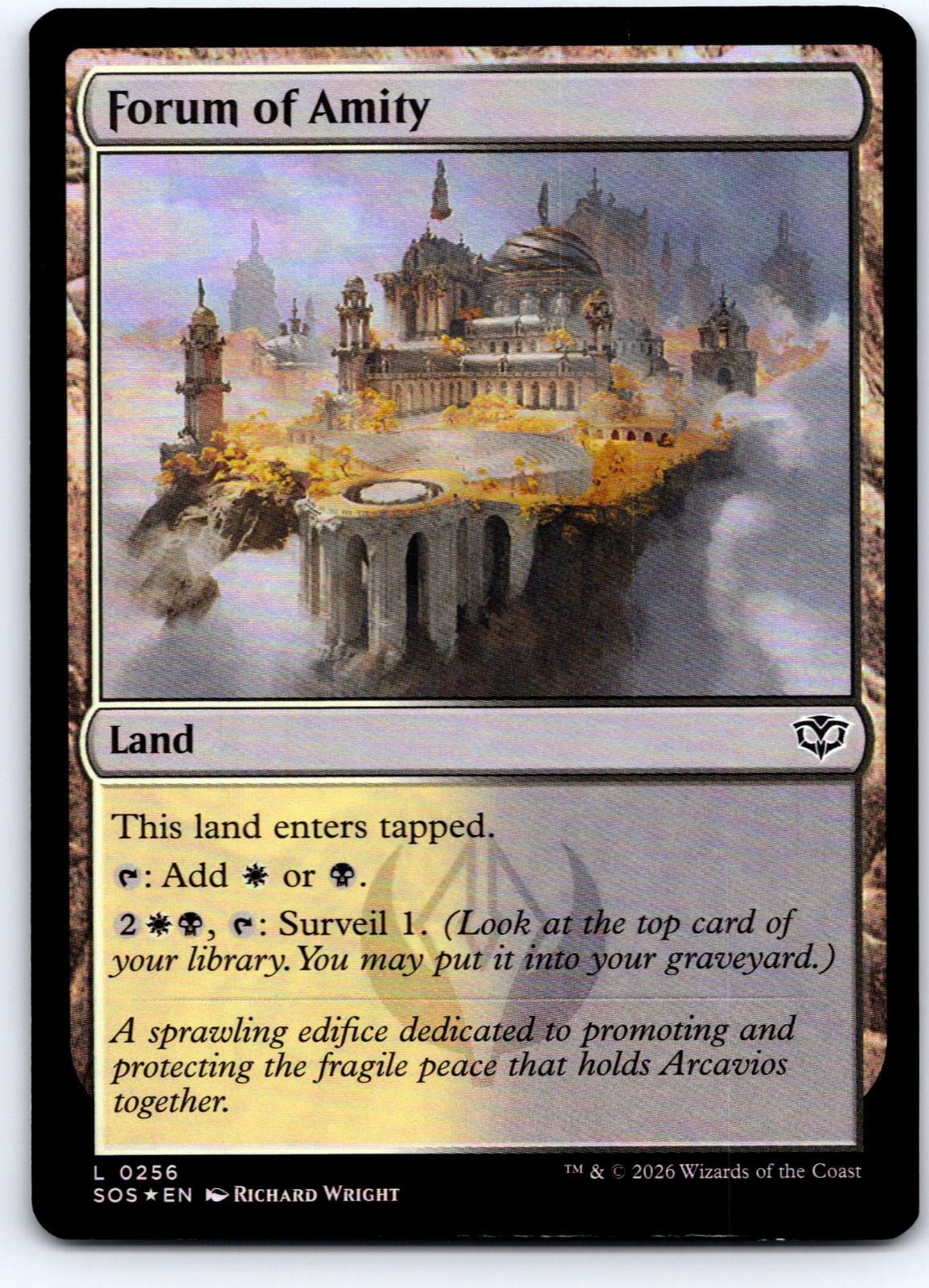 Forum of Amity 256 Land Secrets of Strixhaven Magic: The Gathering Foil NM