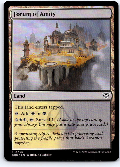 Forum of Amity 256 Land Secrets of Strixhaven Magic: The Gathering Foil NM