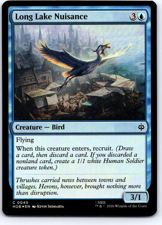 Long Lake Nuisance 45 Common The Hobbit Magic: The Gathering Foil Near Mint