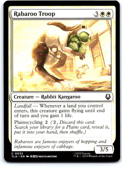 Rabaroo Troop 32 Common Avatar: The Last Airbender Magic: The Gathering NM