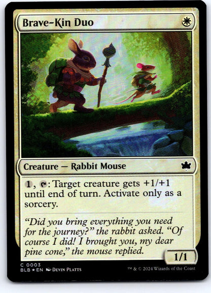 Brave-Kin Duo 3 Common Bloomburrow Magic: The Gathering Foil Near Mint
