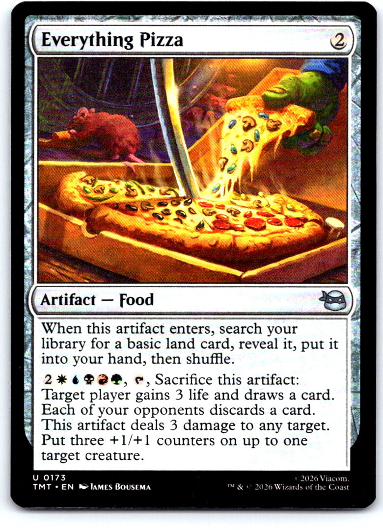 Everything Pizza 0173 Teenage Mutant Ninja Turtles Magic: The Gathering NM