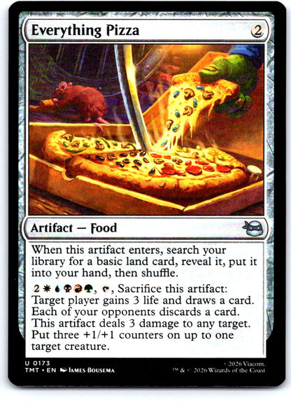 Everything Pizza 0173 Teenage Mutant Ninja Turtles Magic: The Gathering NM
