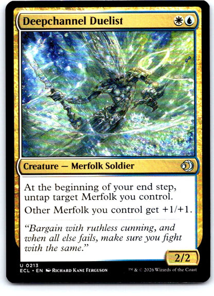 Deepchannel Duelist 213 Uncommon Lorwyn Eclipsed Magic: The Gathering Near Mint