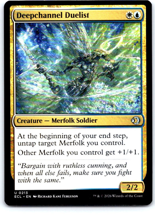 Deepchannel Duelist 213 Uncommon Lorwyn Eclipsed Magic: The Gathering Near Mint