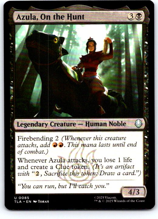 Azula, On the Hunt 85 Avatar: The Last Airbender Magic: The Gathering NM