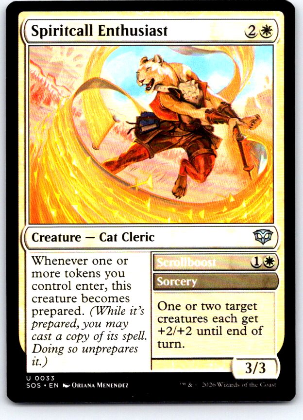 Spiritcall Enthusiast 33 Uncommon Secrets of Strixhaven Magic: The Gathering NM
