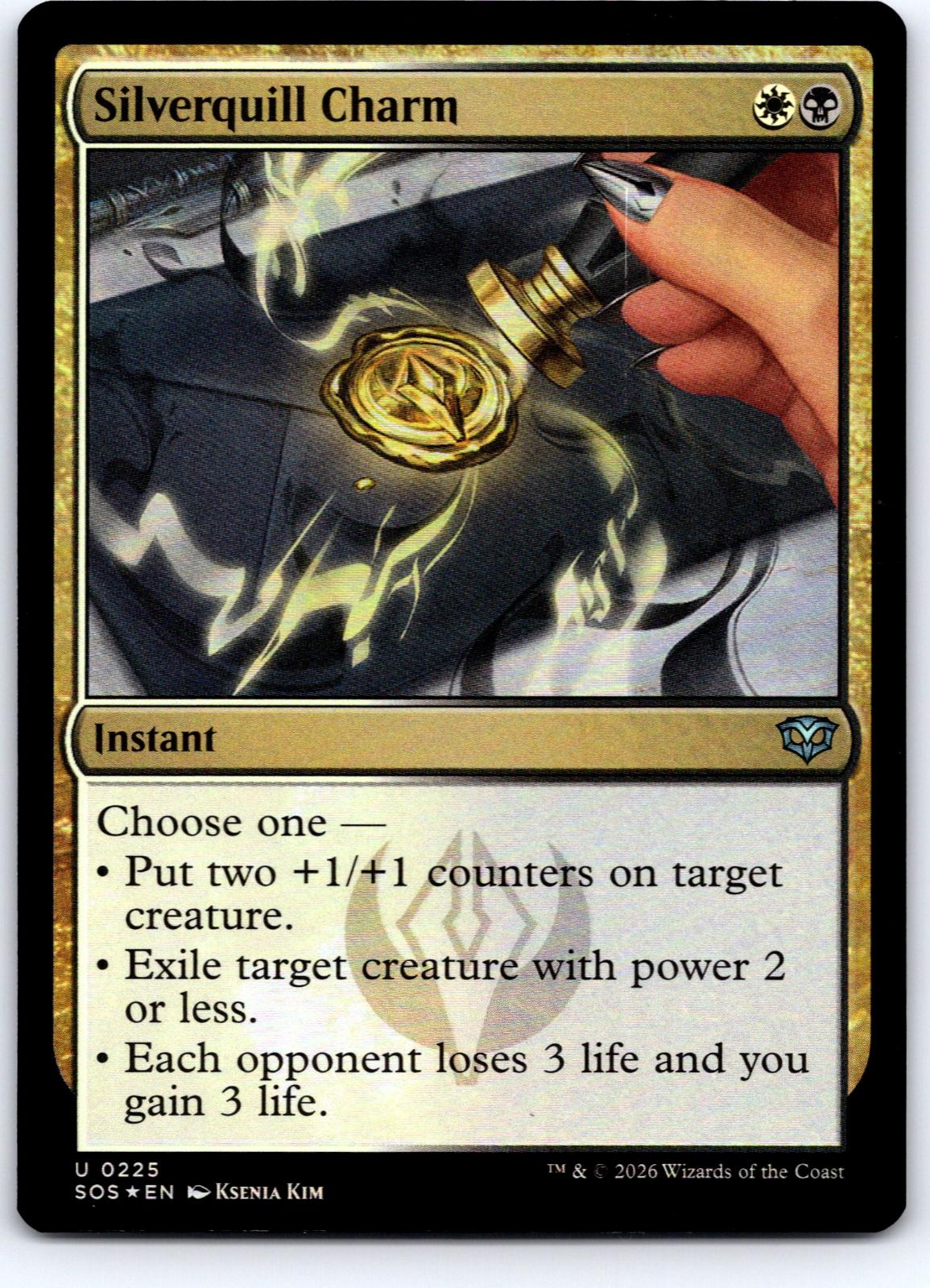 Silverquill Charm 225 Secrets of Strixhaven Magic: The Gathering Foil NM