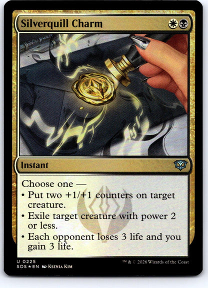 Silverquill Charm 225 Secrets of Strixhaven Magic: The Gathering Foil NM