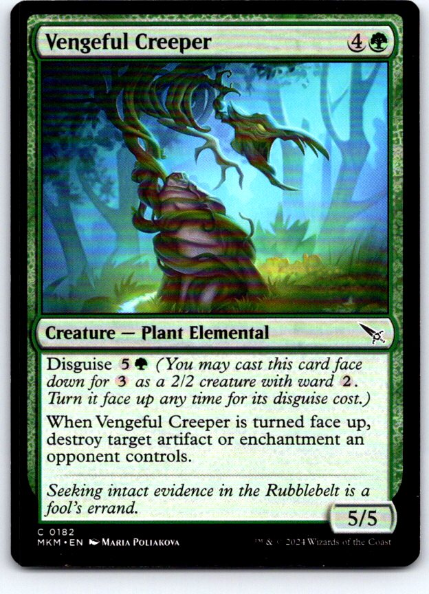Vengeful Creeper 182 Common Murders at Karlov Manor Magic: The Gathering NM