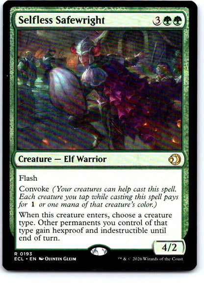 Selfless Safewright 193 Rare Lorwyn Eclipsed Magic: The Gathering Near Mint