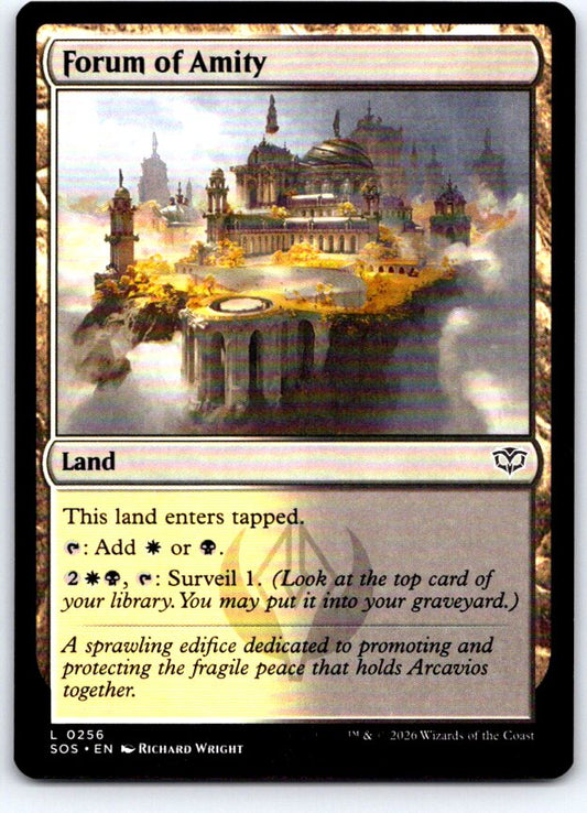 Forum of Amity 256 Land Secrets of Strixhaven Magic: The Gathering Near Mint