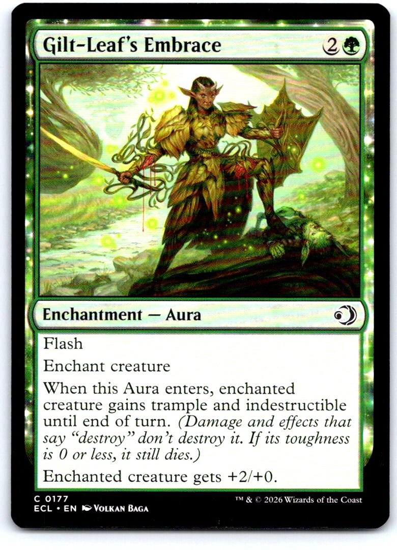 Gilt-Leaf's Embrace 177 Common Lorwyn Eclipsed Magic: The Gathering Near Mint