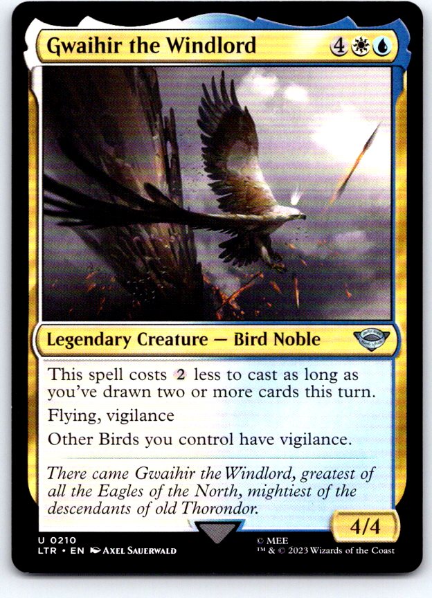 Gwaihir the Windlord 210 Universes Beyond: LOTR Magic: The Gathering NM