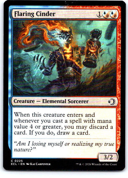 Flaring Cinder 225 Common Lorwyn Eclipsed Magic: The Gathering Near Mint