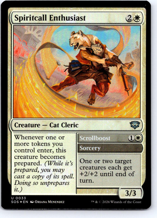 Spiritcall Enthusiast 33 Secrets of Strixhaven Magic: The Gathering Foil NM