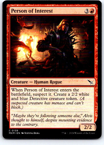 Person of Interest 139 Common Murders at Karlov Manor Magic: The Gathering NM
