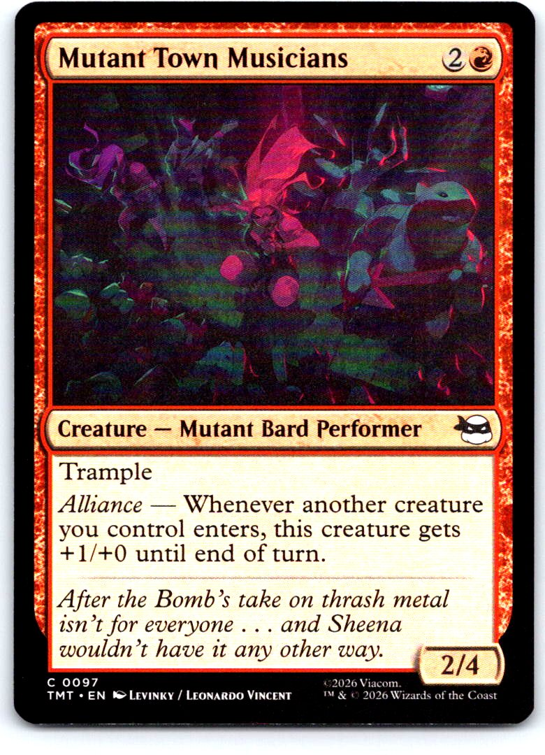Mutant Town Musicians 0097 Teenage Mutant Ninja Turtles Magic: The Gathering NM