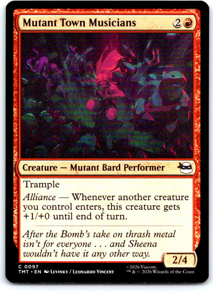 Mutant Town Musicians 0097 Teenage Mutant Ninja Turtles Magic: The Gathering NM
