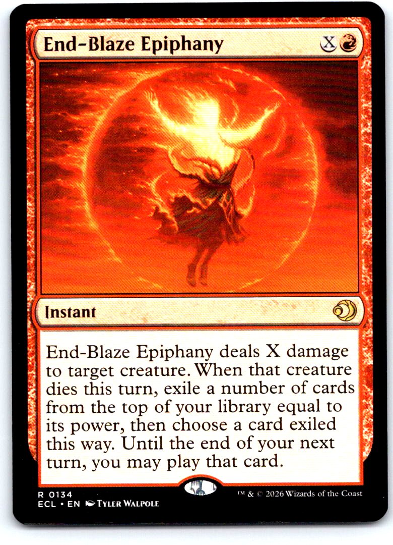 End-Blaze Epiphany 134 Rare Lorwyn Eclipsed Magic: The Gathering Near Mint