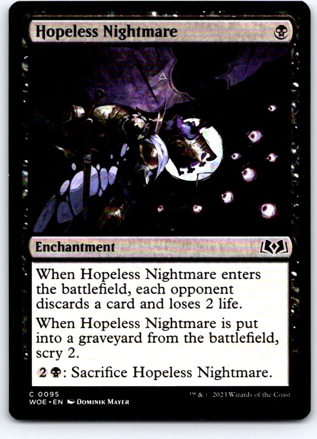 Hopeless Nightmare 95 Common Wilds of Eldraine Magic: The Gathering Near Mint