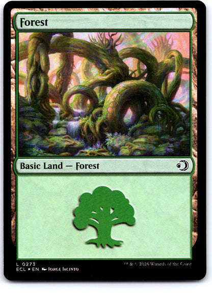 Forest (0273) 273 Land Lorwyn Eclipsed Magic: The Gathering Foil Near Mint